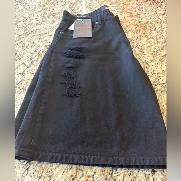 Copper Rivet Denim Factory Jean shorts size 38 - Picture 6 of 6